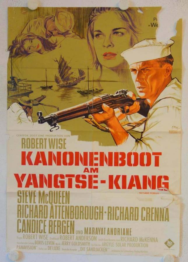 Kanonenboot am Yangtse-Kiang originales deutsches Filmplakat